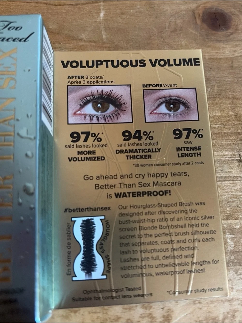 Too Faced Better Than Sex Waterproof Mascara - NIB